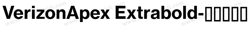 VerizonApex Extrabold字体转换